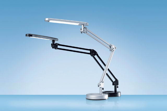 Bureaulamp Hansa led 4 stars zilvergrijs afbeelding