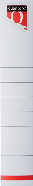Rugetiket Quantore smal 34x190mm zelfklevend wit 10 stuks afbeelding