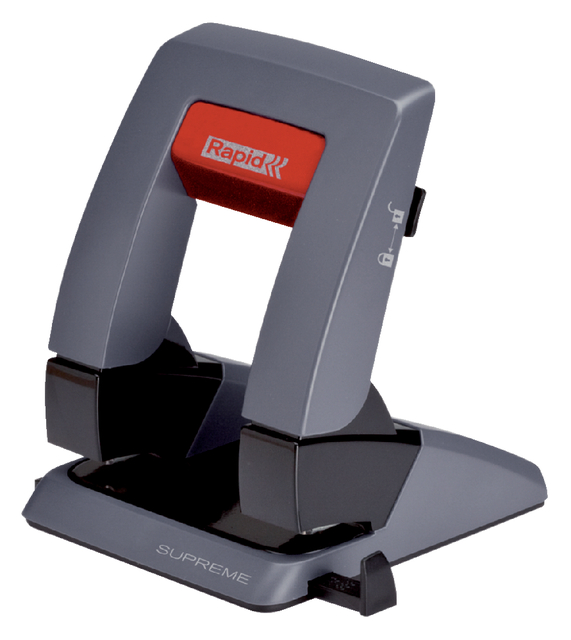 Perforator Rapid SP30 pressless 2-gaats 30vel zwart/grijs afbeelding