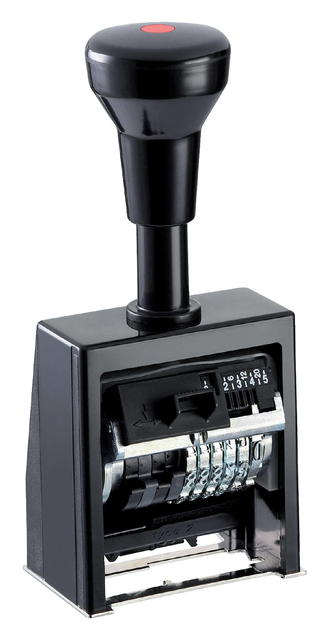 Numeroteur Reiner B6K 13053 6 cijfers 4.5mm kunststof afbeelding