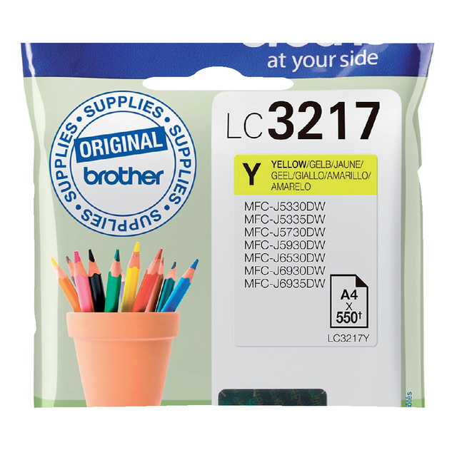 Inktcartridge Brother LC-3217Y geel afbeelding