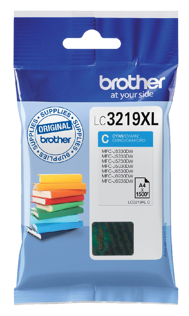 Inktcartridge Brother LC-3219XLC blauw afbeelding