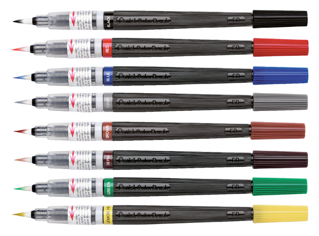 Brushpen Pentel XGFL-101X zwart — Foto 2 van 2