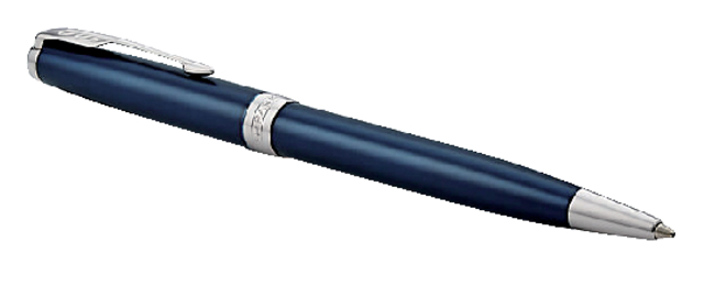 Balpen Parker Sonnet blue lacquer CT medium — Foto 2 van 2