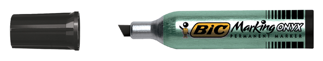 Viltstift Bic 1481 onyx schuin M zwart afbeelding