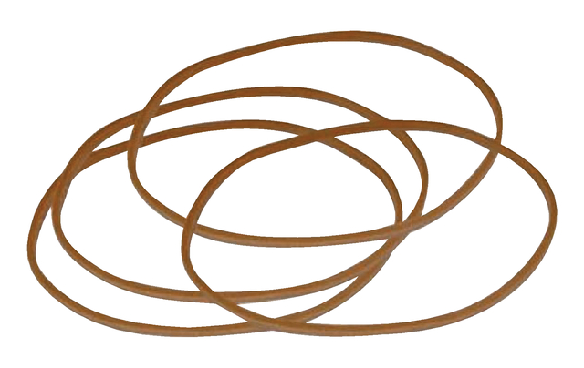 Elastiek Standard Rubber Bands 18 80x1.5mm 10kg 33300 stuks bruin afbeelding