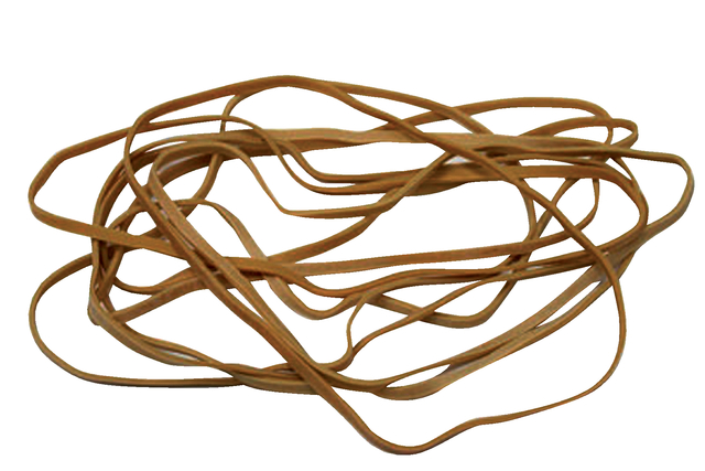 Elastiek Standard Rubber Bands 24 150x1.5mm 500gr 880 stuks bruin afbeelding