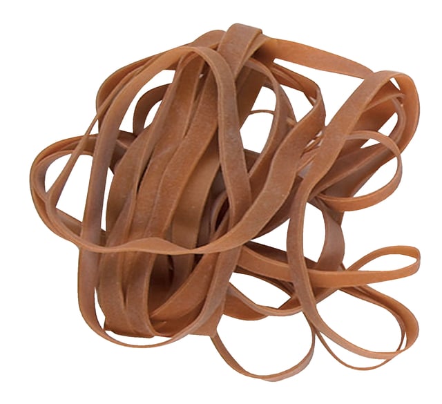 Elastiek Standard Rubber Bands 36 120x2.5mm 500gr 670 stuks bruin afbeelding