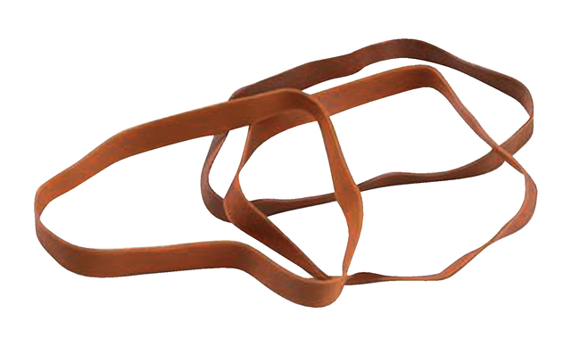 Elastiek Standard Rubber Bands 66 110x5mm 500gr 360 stuks bruin afbeelding