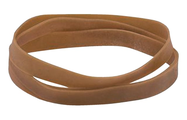 Elastiek Standard Rubber Bands 109 230x16mm 500gr 35 stuks bruin afbeelding