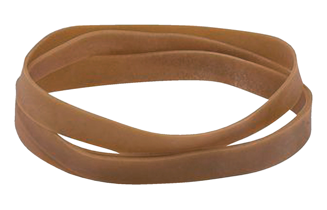 Elastiek Standard Rubber Bands 87 120x10mm 500gr 165 stuks bruin afbeelding