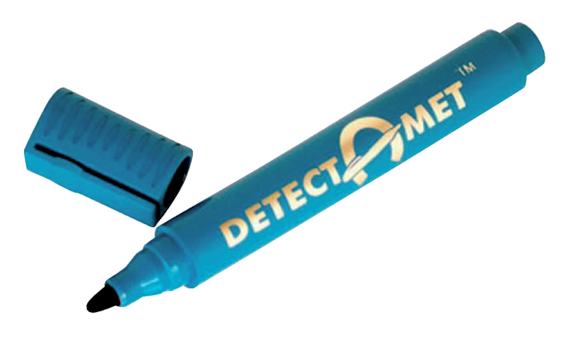 Whiteboardmarker detectie Detectamet rond blauw afbeelding