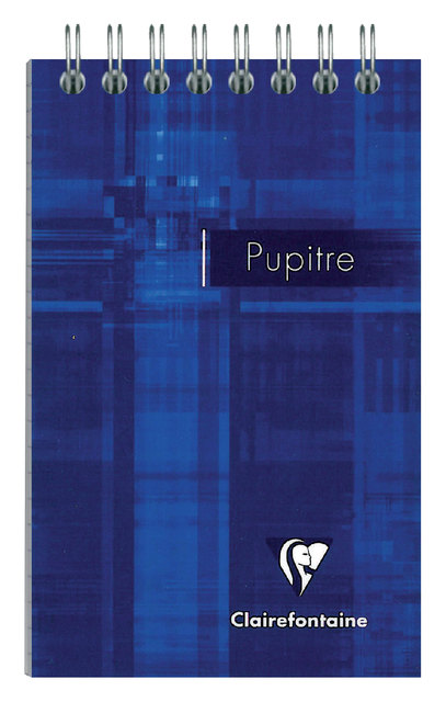 Notitieboek Clairefontaine Puptire 75x120mm spiraal lijn afbeelding