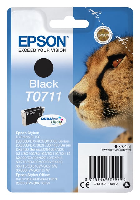 Inktcartridge Epson T0711 zwart afbeelding