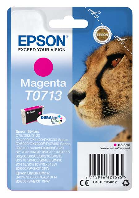 Inktcartridge Epson T0713 rood afbeelding