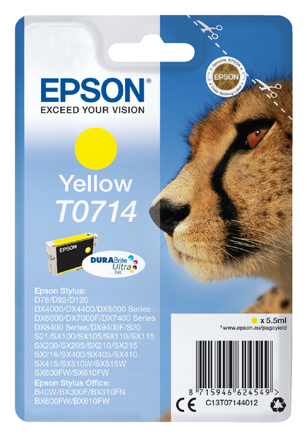 Inktcartridge Epson T0714 geel afbeelding