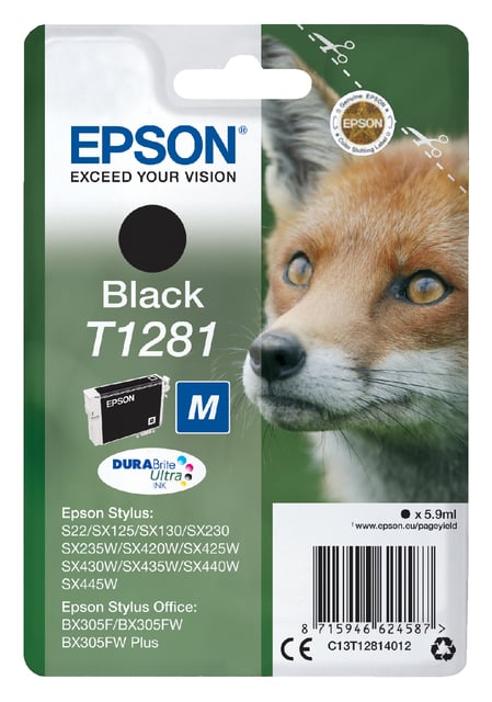 Inktcartridge Epson T1281 zwart afbeelding