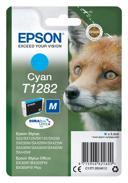 Inktcartridge Epson T1282 blauw afbeelding