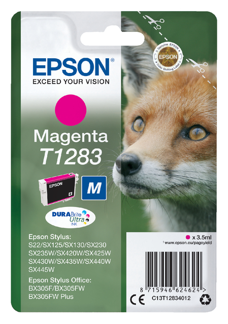 Inktcartridge Epson T1283 rood afbeelding