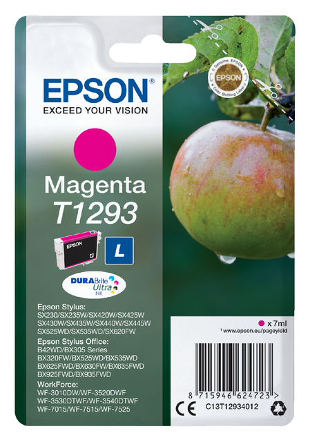 Inktcartridge Epson T1293 rood afbeelding