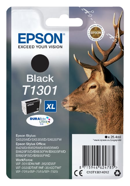 Inktcartridge Epson T1301 zwart afbeelding