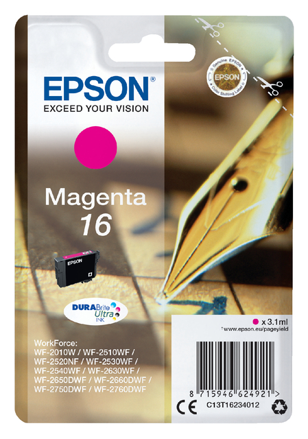 Inktcartridge Epson 16 T1623 rood afbeelding