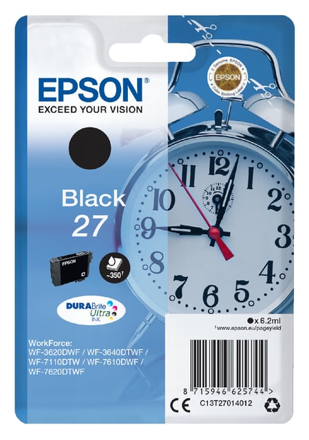 Inktcartridge Epson 27 T2701 zwart afbeelding
