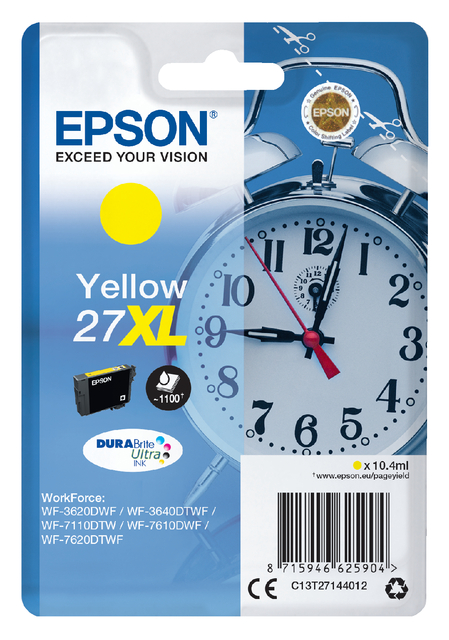 Inktcartridge Epson 27XL T2714 geel afbeelding