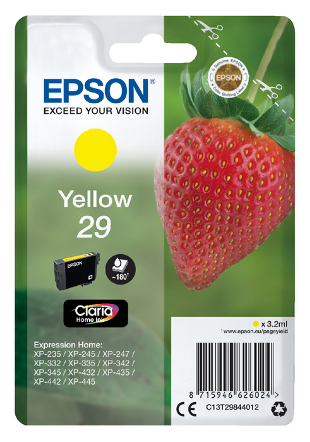 Inktcartridge Epson 29 T2984 geel afbeelding