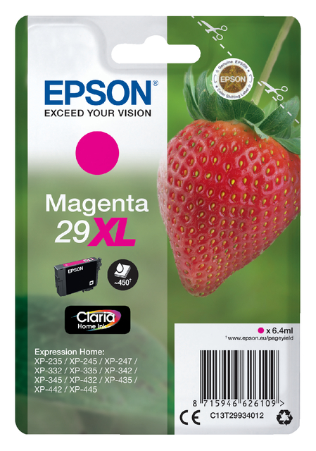Inktcartridge Epson 29XL T2993 rood afbeelding