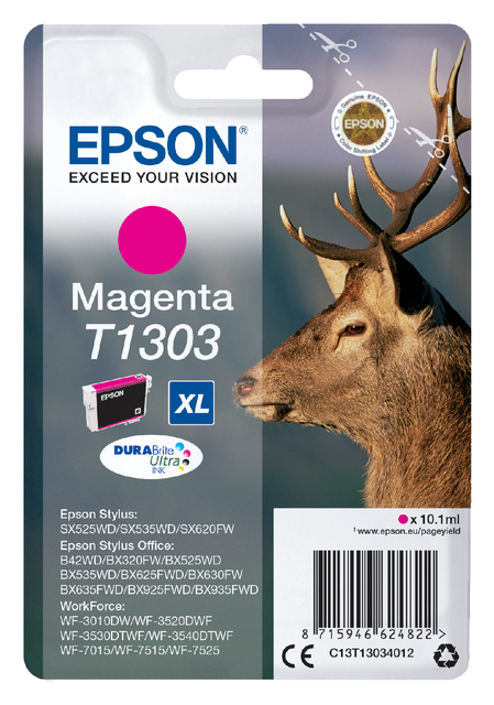 Inktcartridge Epson T1303 rood afbeelding