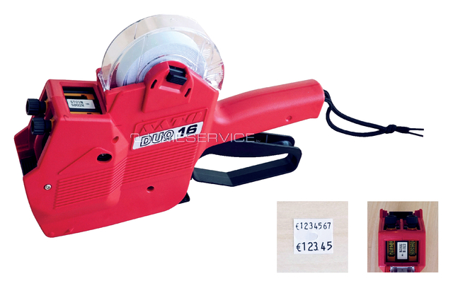 Etiketteertang Sato Duo 16 2 regels 16x18mm afbeelding