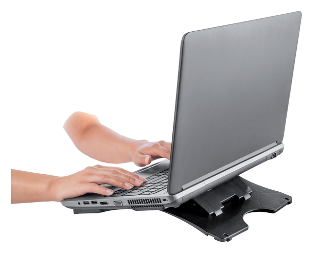 Laptopstandaard Quantore verstelbaar antraciet afbeelding