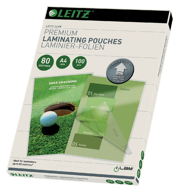 Lamineerhoes Leitz iLAM A4 2x80micron 100 stuks afbeelding