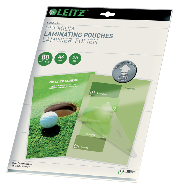 Lamineerhoes Leitz iLAM A4 2x80micron 25 stuks afbeelding