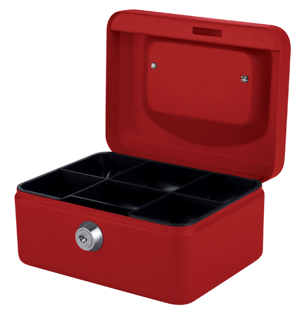 Geldkist Quantore 150x115x80mm rood afbeelding