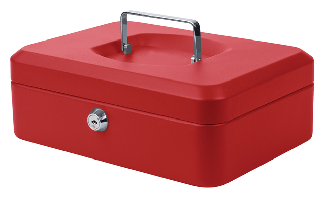 Geldkist Pavo 250x180x90mm rood — Foto 2 van 2