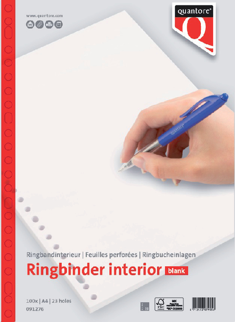 Interieur Quantore A4 23-gaats blanco 100vel afbeelding