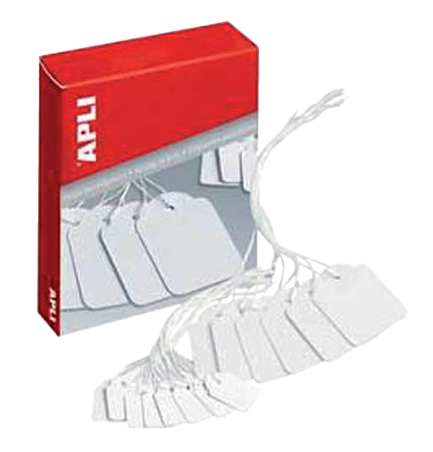 Label Apli karton nr 390 22x35mm wit 500 stuks — Foto 2 van 2