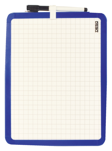 Whiteboard Desq 21x28cm tweezijdig magnetisch afbeelding