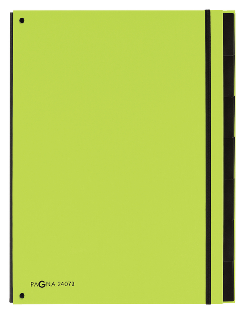 Sorteermap Pagna Trend A4 7 tabs appelgroen afbeelding