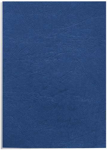 Voorblad Fellowes A4 lederlook royal blauw 100 stuks-2
