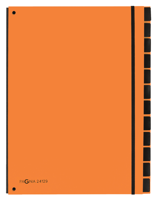 Sorteermap Pagna Trend A4 12 tabs oranje afbeelding