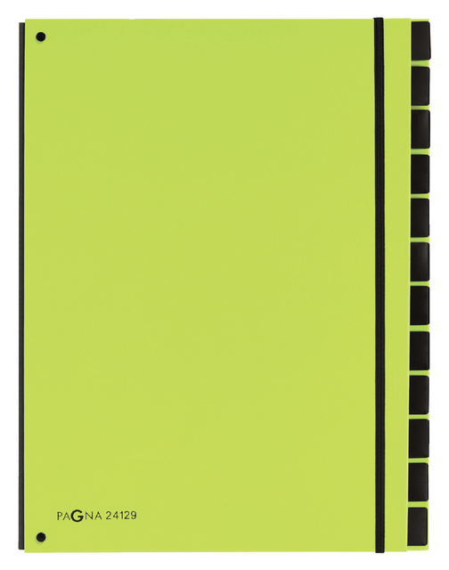 Sorteermap Pagna Trend A4 12 tabs appelgroen afbeelding