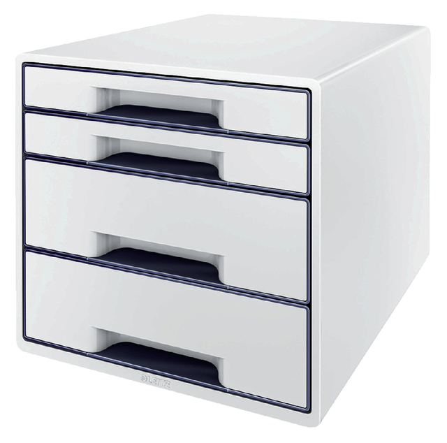 Ladenblok Leitz WOW CUBE A4 maxi 4 laden wit/grijs afbeelding