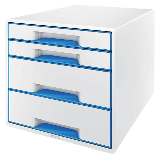 Ladenbox Leitz WOW 4 laden wit/blauw afbeelding