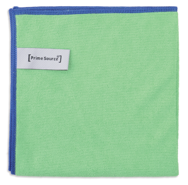 Microvezeldoek Primesource professional 38x38cm groen pak à 10 stuks afbeelding