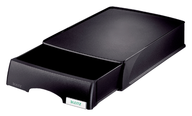 Brievenbak Leitz Plus met lade A4 maxi zwart afbeelding