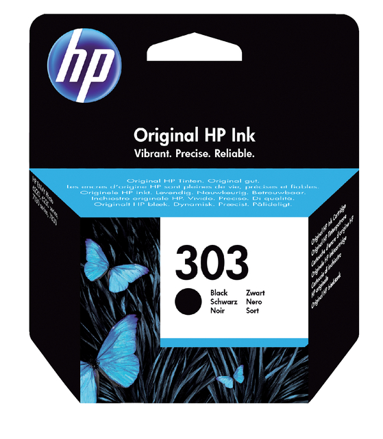Inktcartridge HP T6N02AE 303 zwart afbeelding