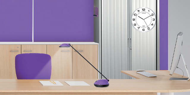 Wandklok Unilux Magnet Ø 30.5cm lichtgrijs/wit — Foto 2 van 2